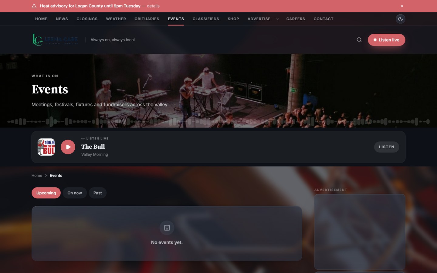 Front Hub — Events
