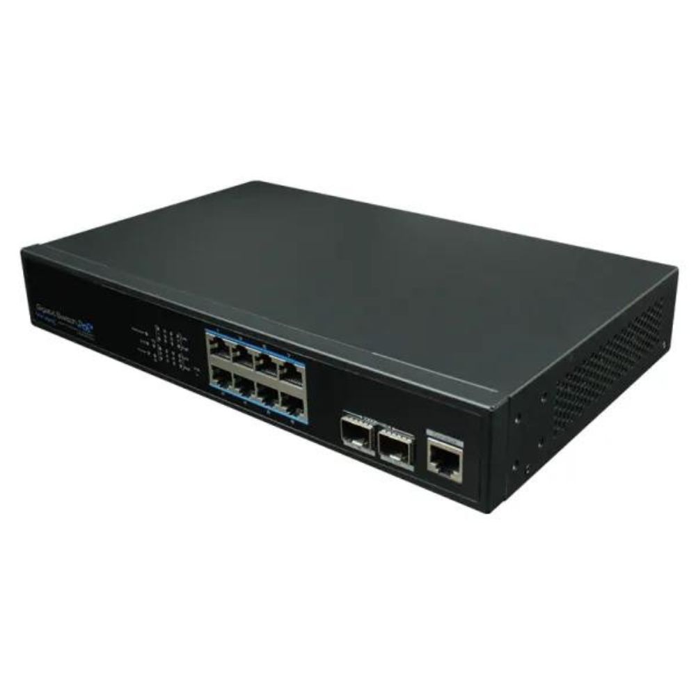 PoE Texas 8 Port Gigabit Managed IEEE 802.3at PoE Switch